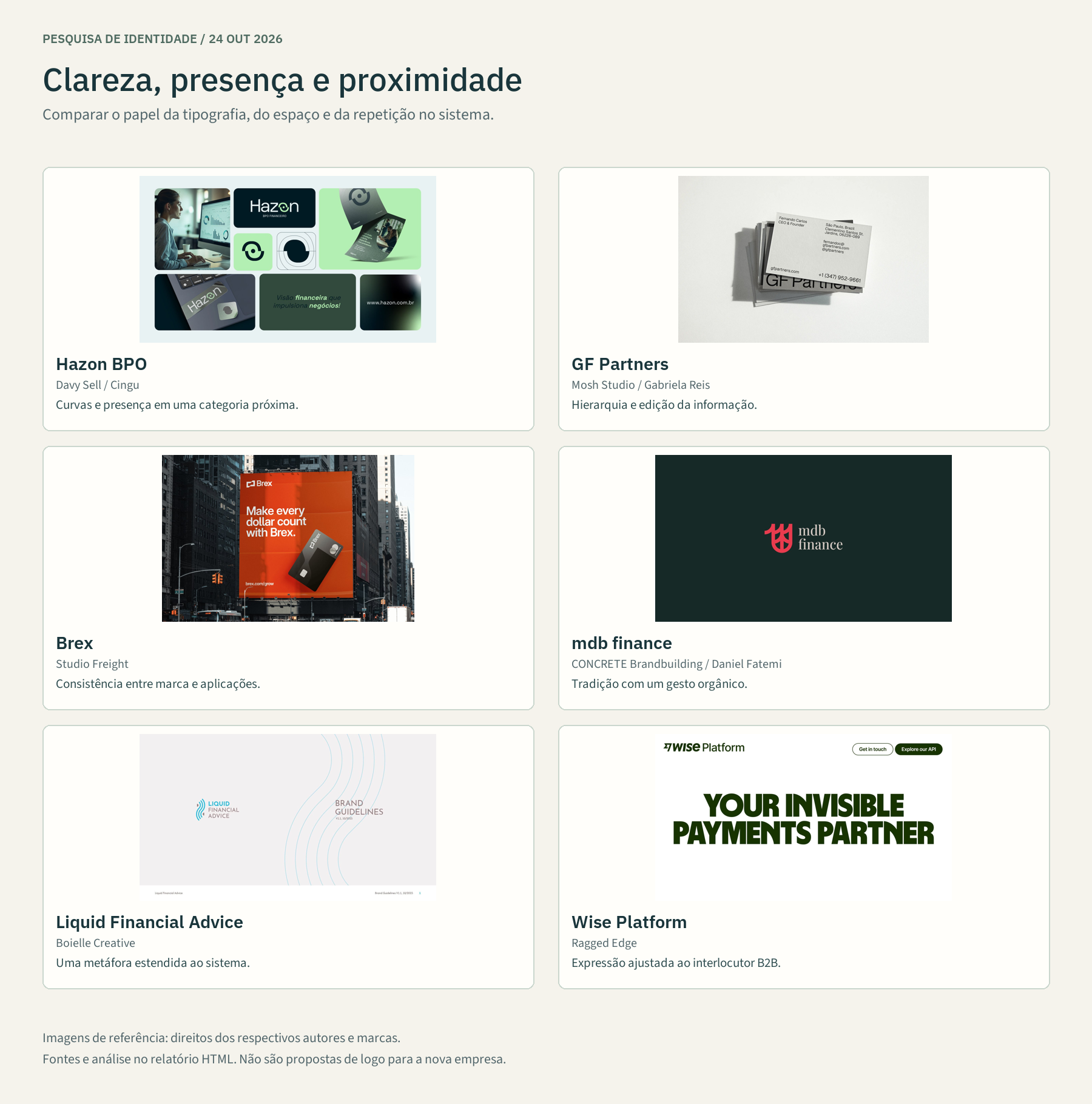 01 · Clareza, presença e proximidade