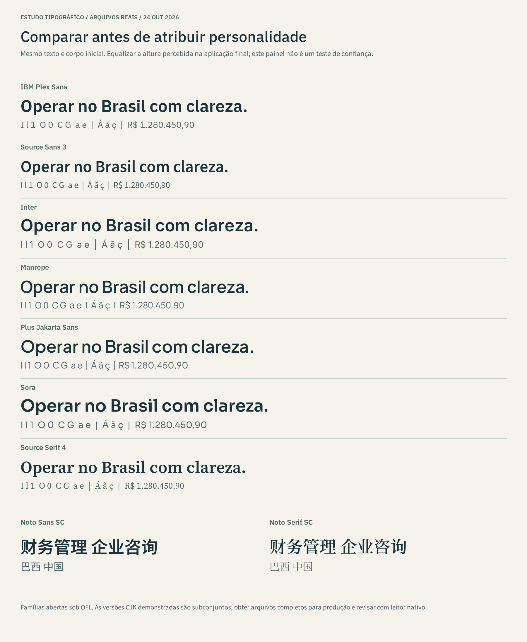 03 · Comparação tipográfica